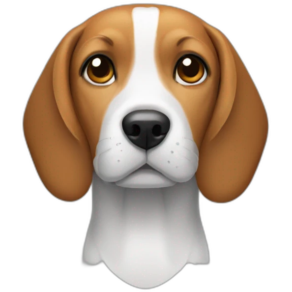 beagle with small head emoji