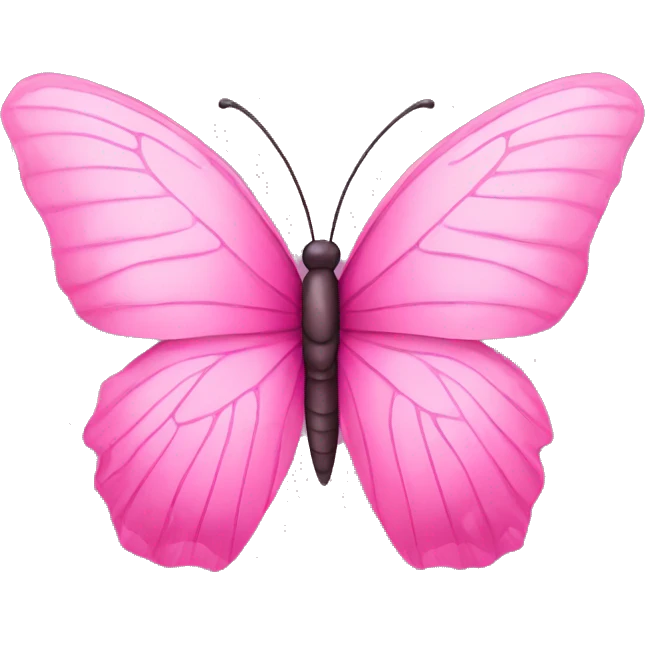 pink butterfly  emoji