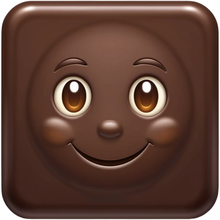 dark chocolate separated square emoji