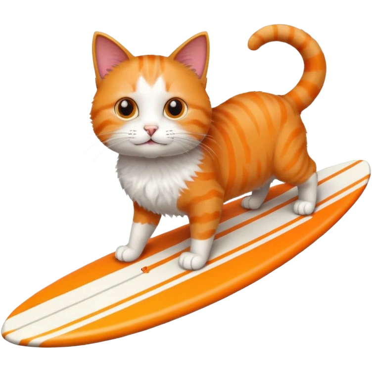 cat is surfing emoji