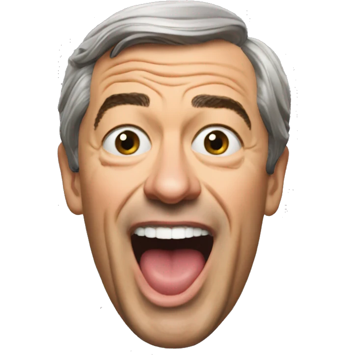 Nigel Farage side profile open mouth emoji