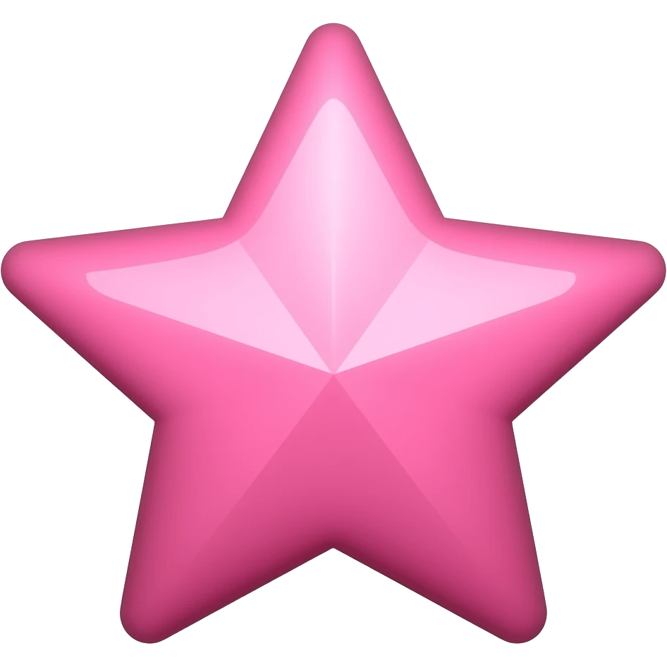 pink star emoji