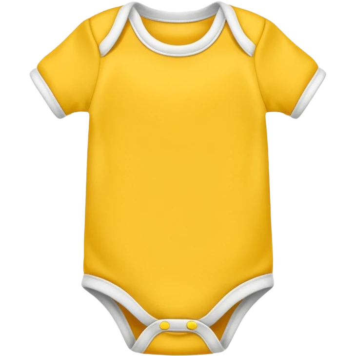 
Plain yellow baby’s onesie shirt emoji