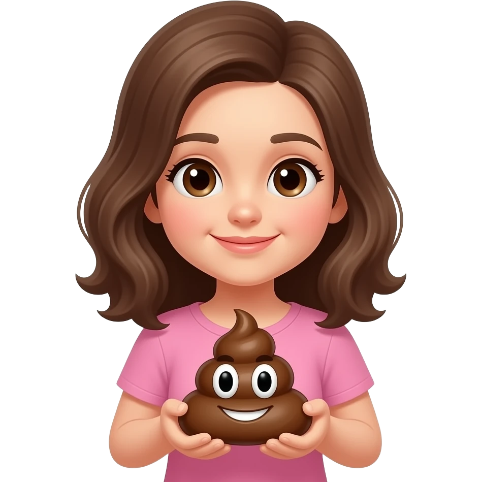 Poop girl emoji