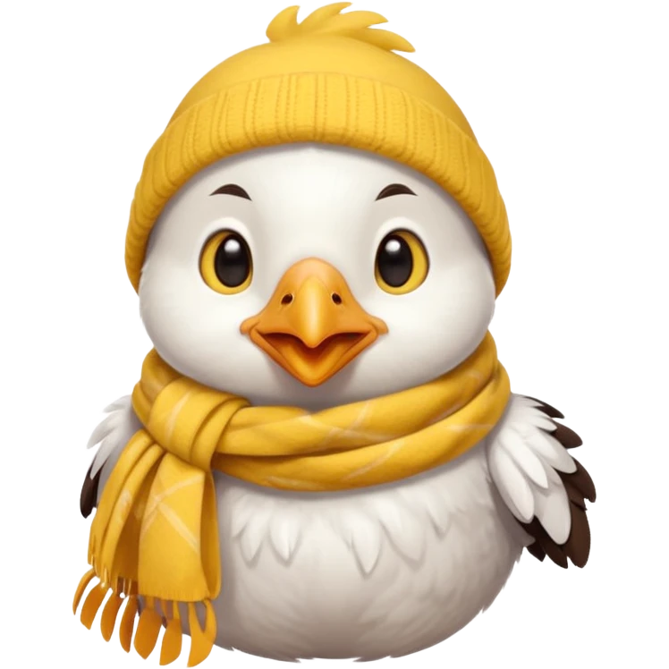 cute small chicken with scarf emoji