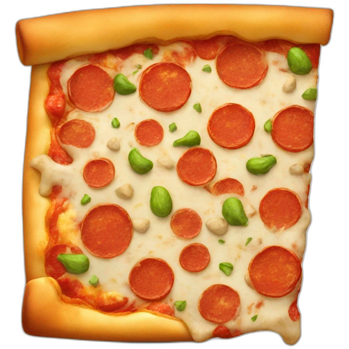 Pizza with Shrek emoji