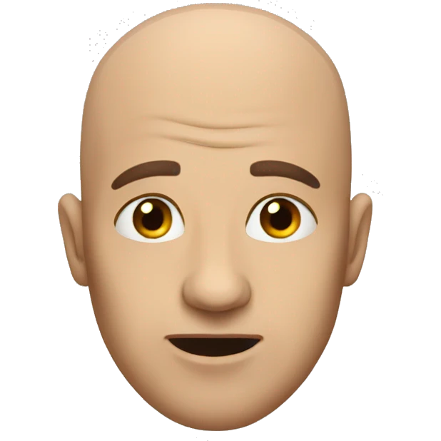 bald man apraying  emoji