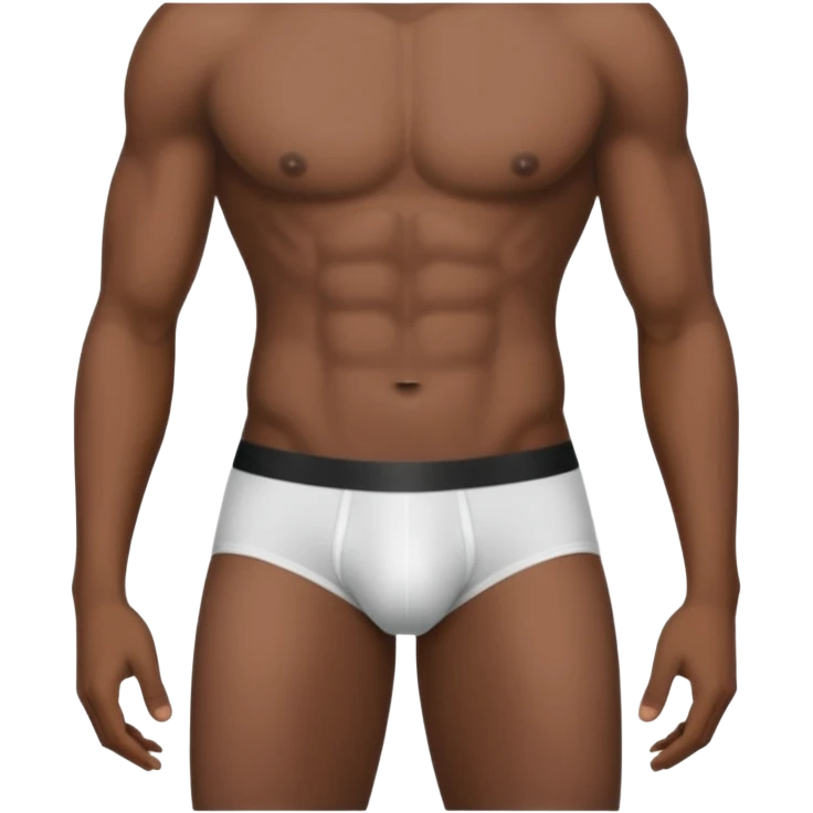 black male underwear isolated emoji