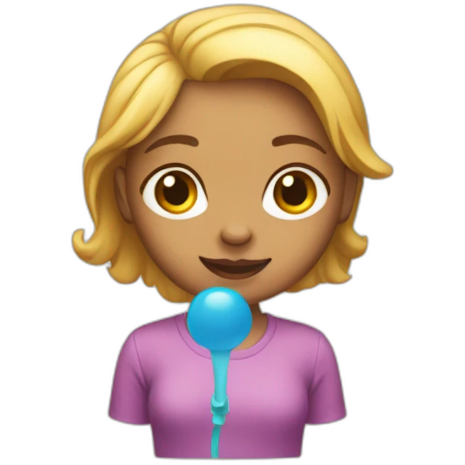 girl playing by herself emoji