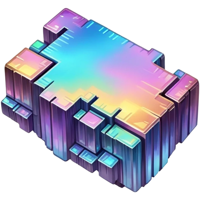 A chunk of bismuth emoji
