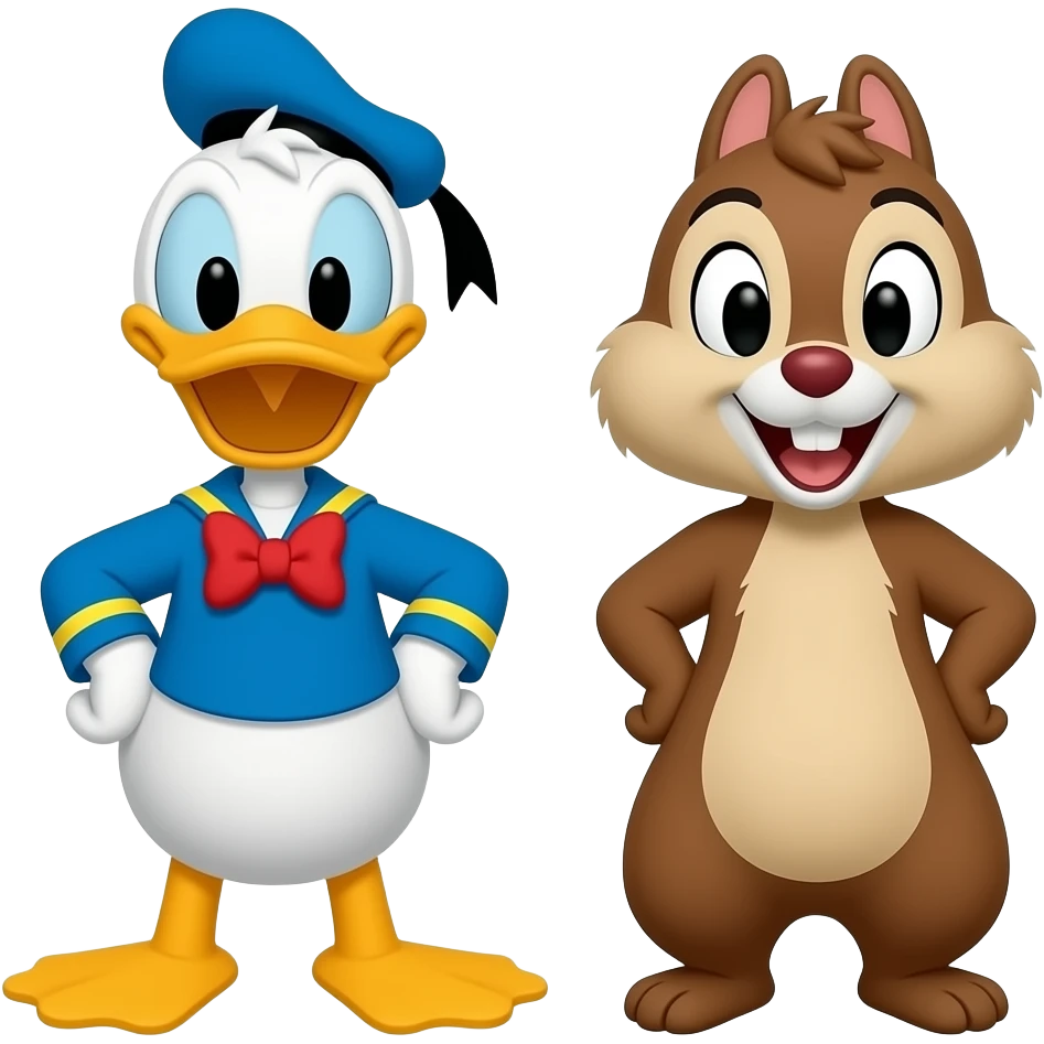 Donald Duck Full Body/ Chip and Dale Full Body emoji