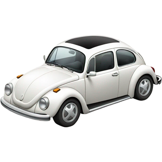volkswagen bug white emoji
