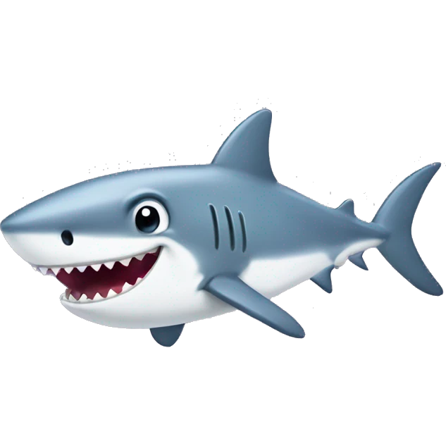 Cute shark emoji