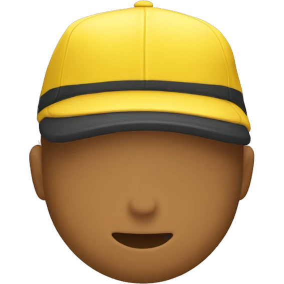  Yellow cap back emoji