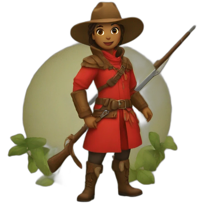 red chics hunter emoji