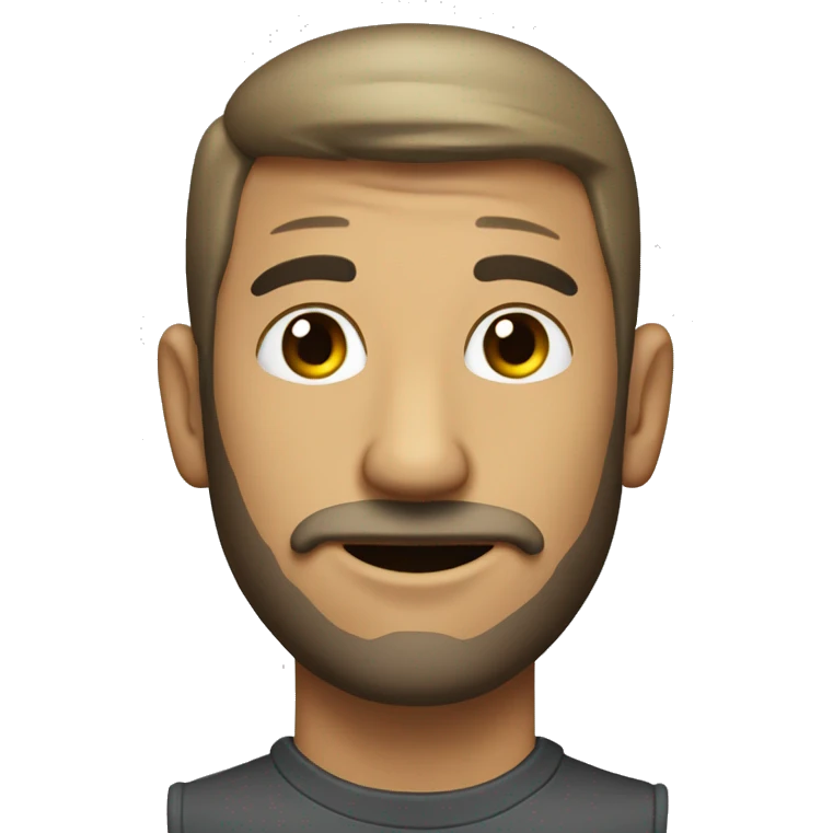 Inodoro con cabeza de hombre calvo emoji