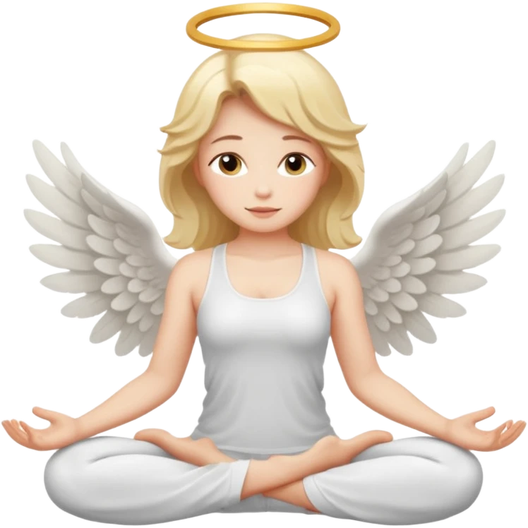 yoga angel emoji