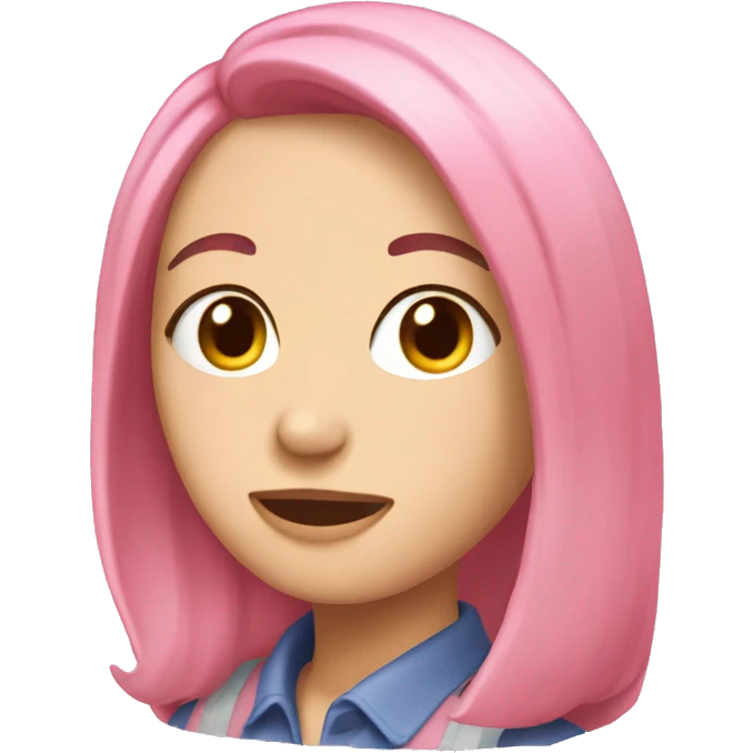 розовый тортик  emoji