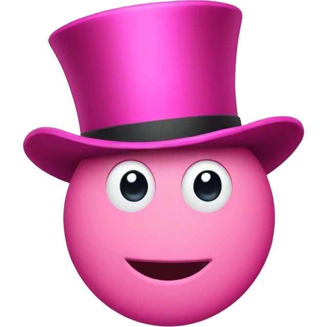 Pink Letter "ъ" With tophat emoji