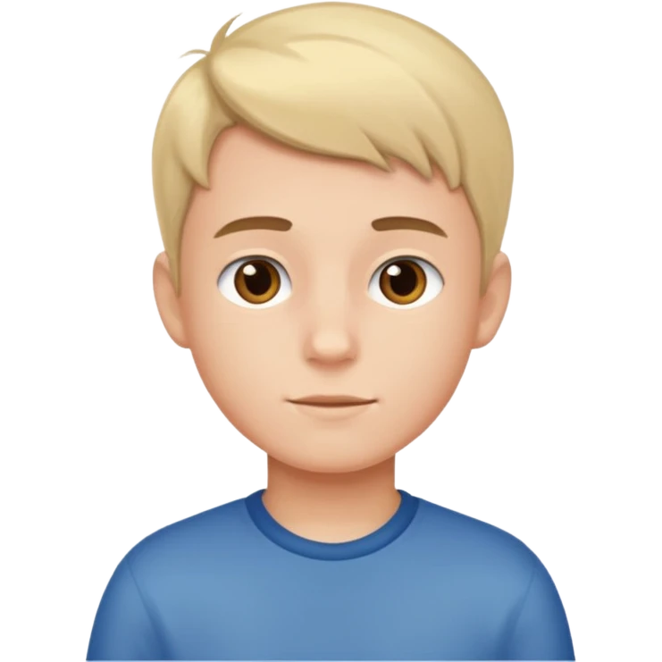 portrait of a boy indoors emoji