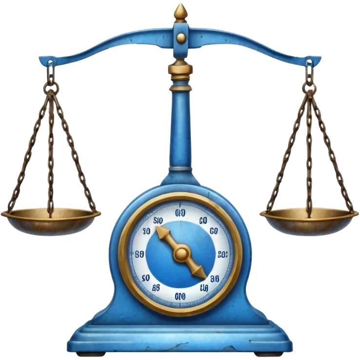 ancient Scale with Blue  emoji