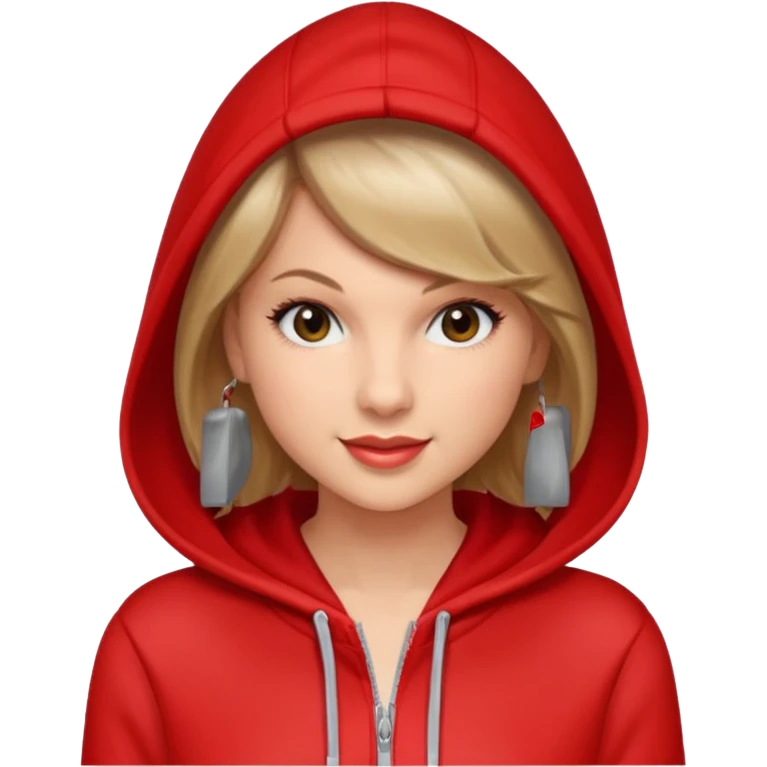 taylor swift wear red hoddie emoji