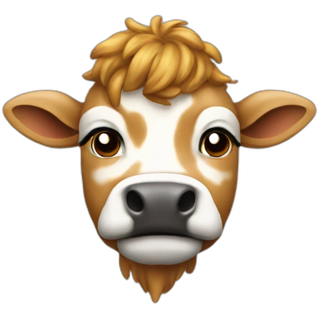 Dabe sur un vache emoji