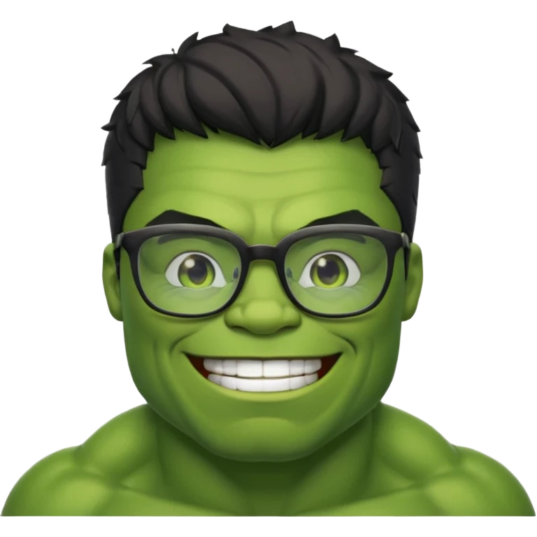 hulk com oculos emoji