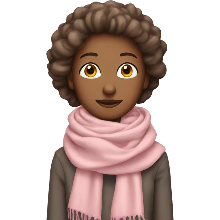light pink scarf emoji