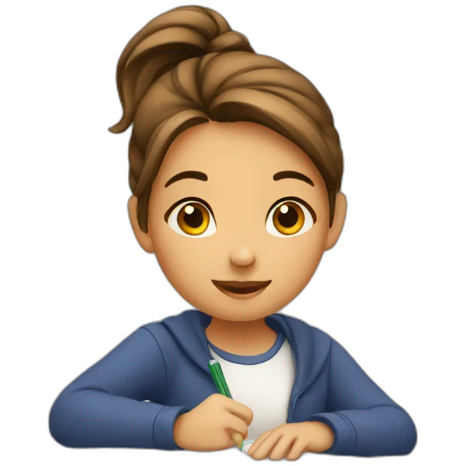girl_doing_homework emoji