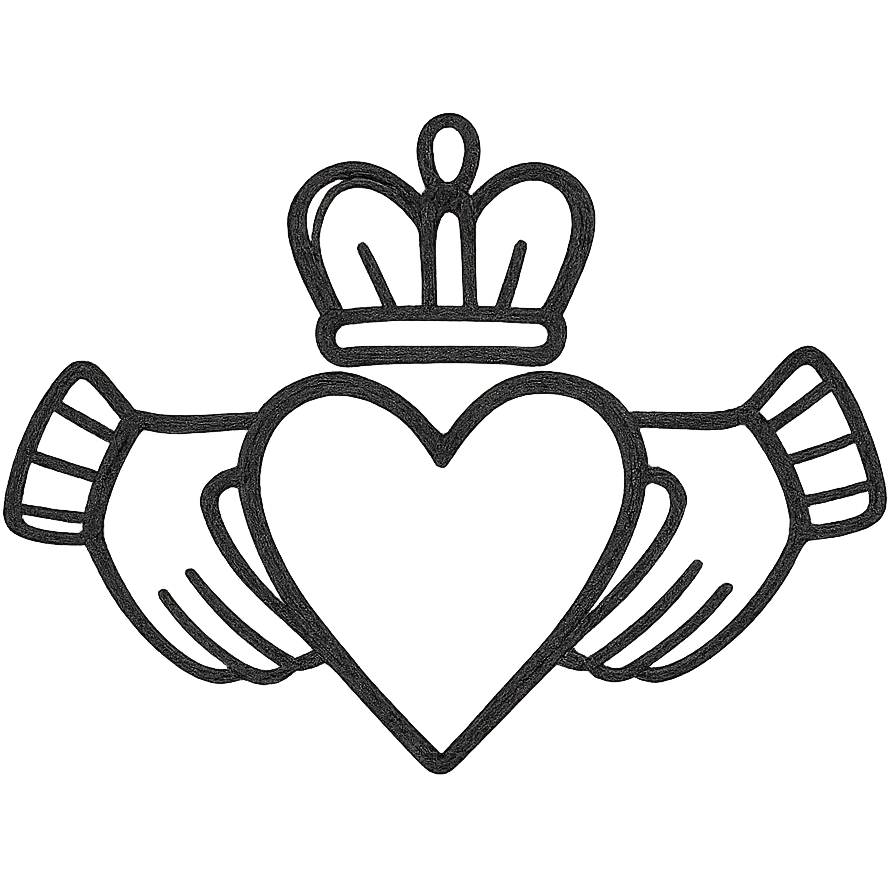 claddagh outline emoji