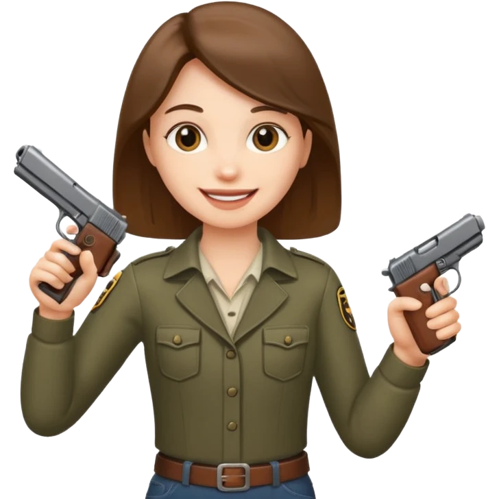 Este emoji 😂 de risa con una pistola en la mano emoji