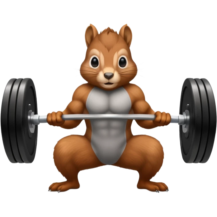 Squirrel dead lift emoji