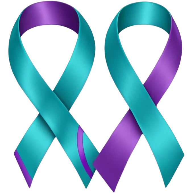 thyroid cancer ribbon emoji