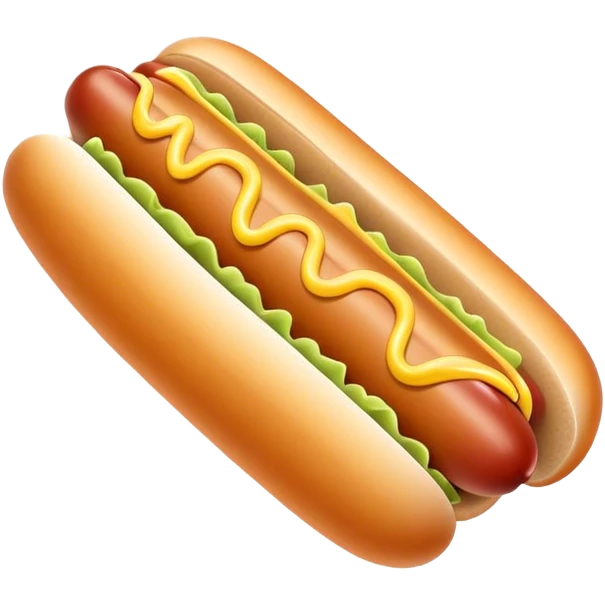 hot dog with white mustard emoji