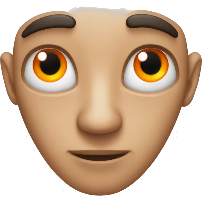 orange eyes emoji