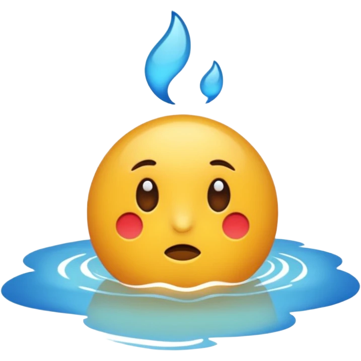 A dick busting a nut emoji