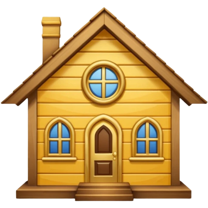 casa pequeña dorada emoji