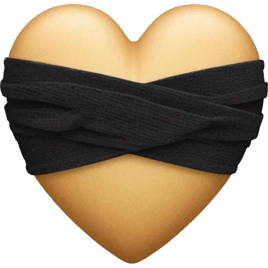 heart with black bandages  emoji
