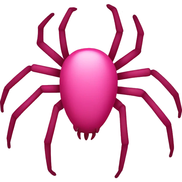 Pink spider emoji