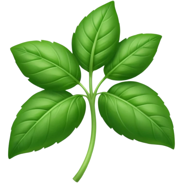 ultra realistic basil emoji
