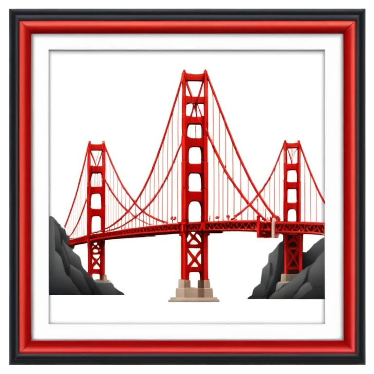 Golden Gate Bridge 🌉 in frame emoji