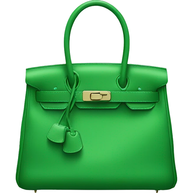 Green Hermes bag emoji