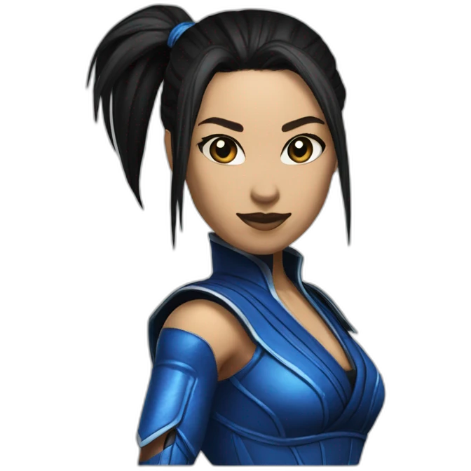 Kitana from mortal kombat emoji