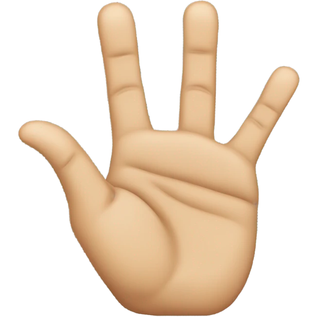 a hand that shows Rock On Hand Sign emoji