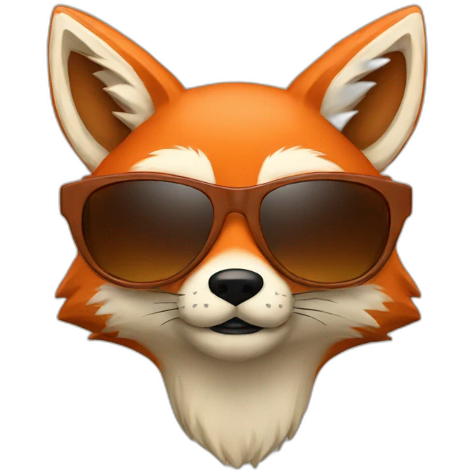 fox sunglasses emoji