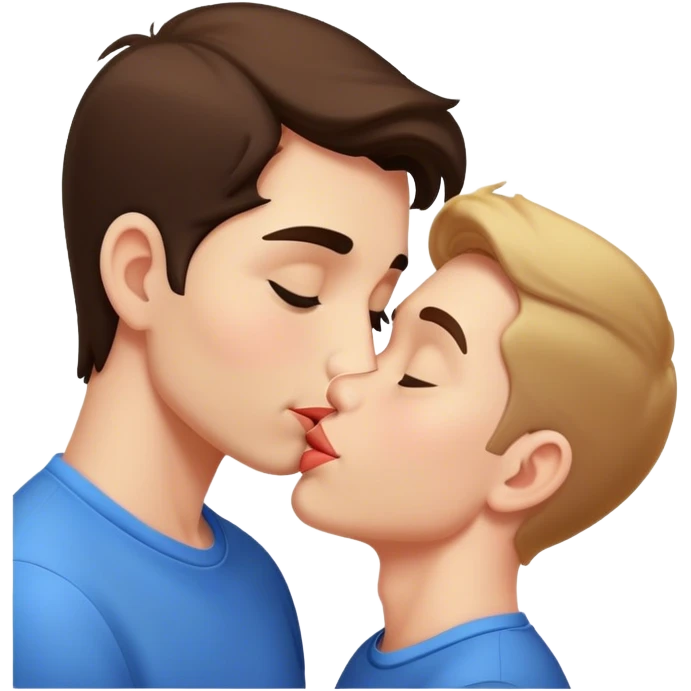 Kissing guy emoji