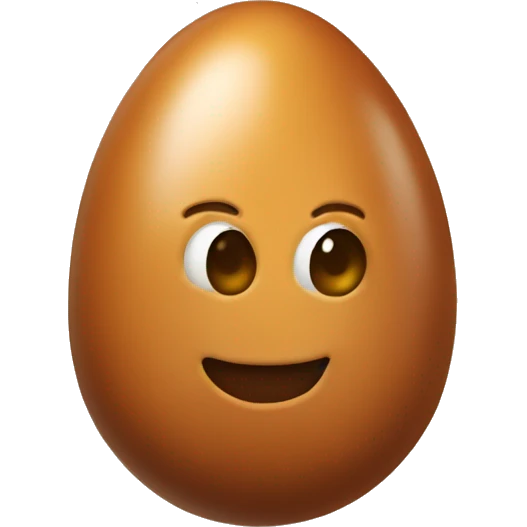 Caramel egg emoji