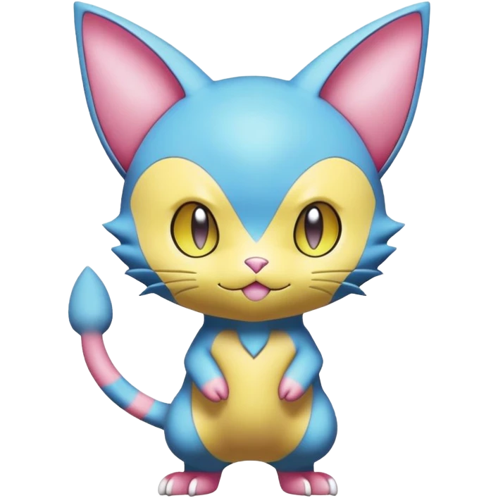 Shinx-Skitty-Delcatty-Pokémon-Fakémon-hybrid-creature (full body) emoji