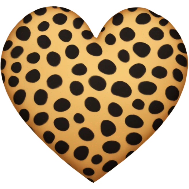 Cheetah heart emoji